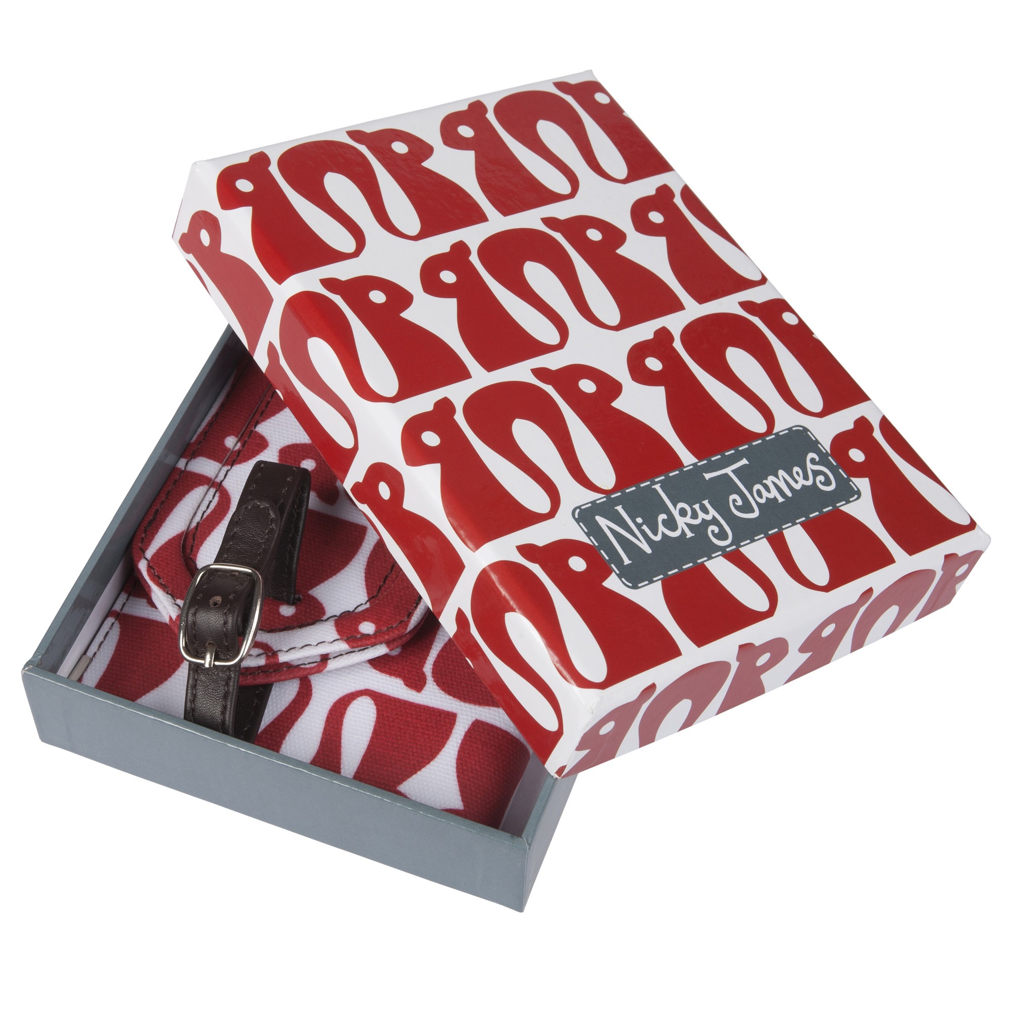 Red Squirrel Luggage Tag Set