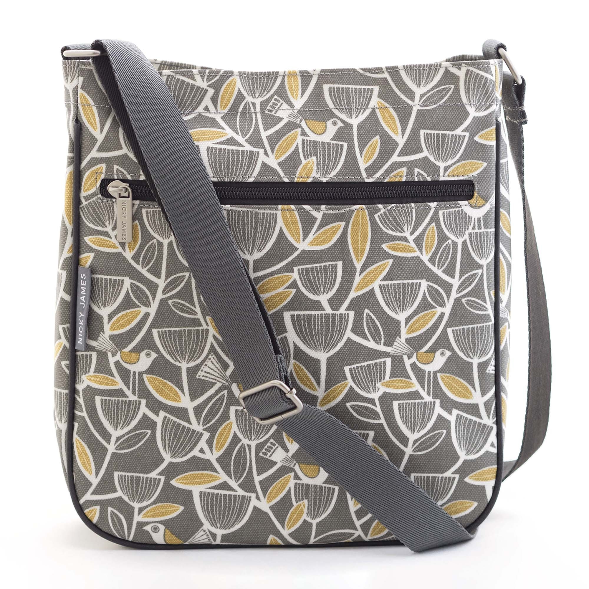 Tribal Leaf Print Crossbody Bag