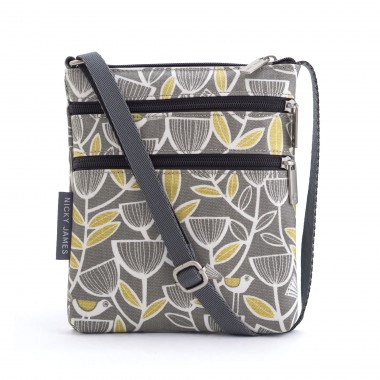 Grey Bird Mini Crossbody Bag