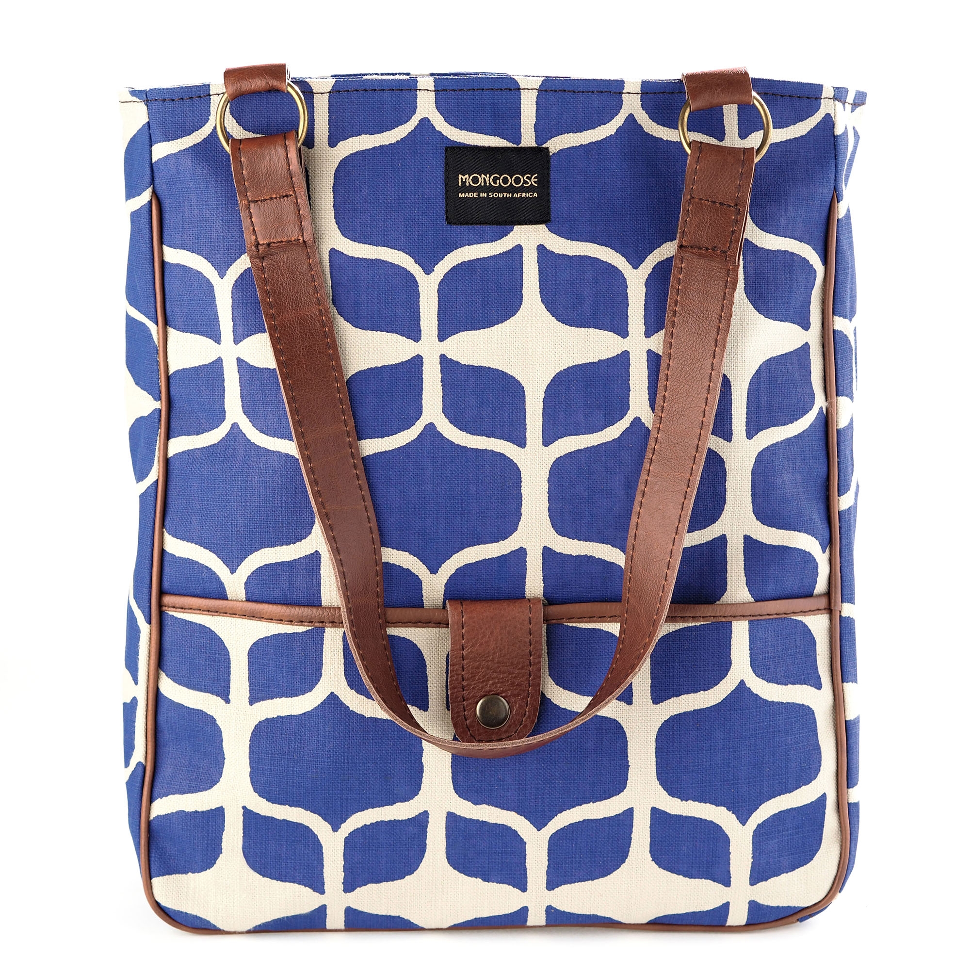 Mongoose Large Shoulder Bag in Graphic Indigo