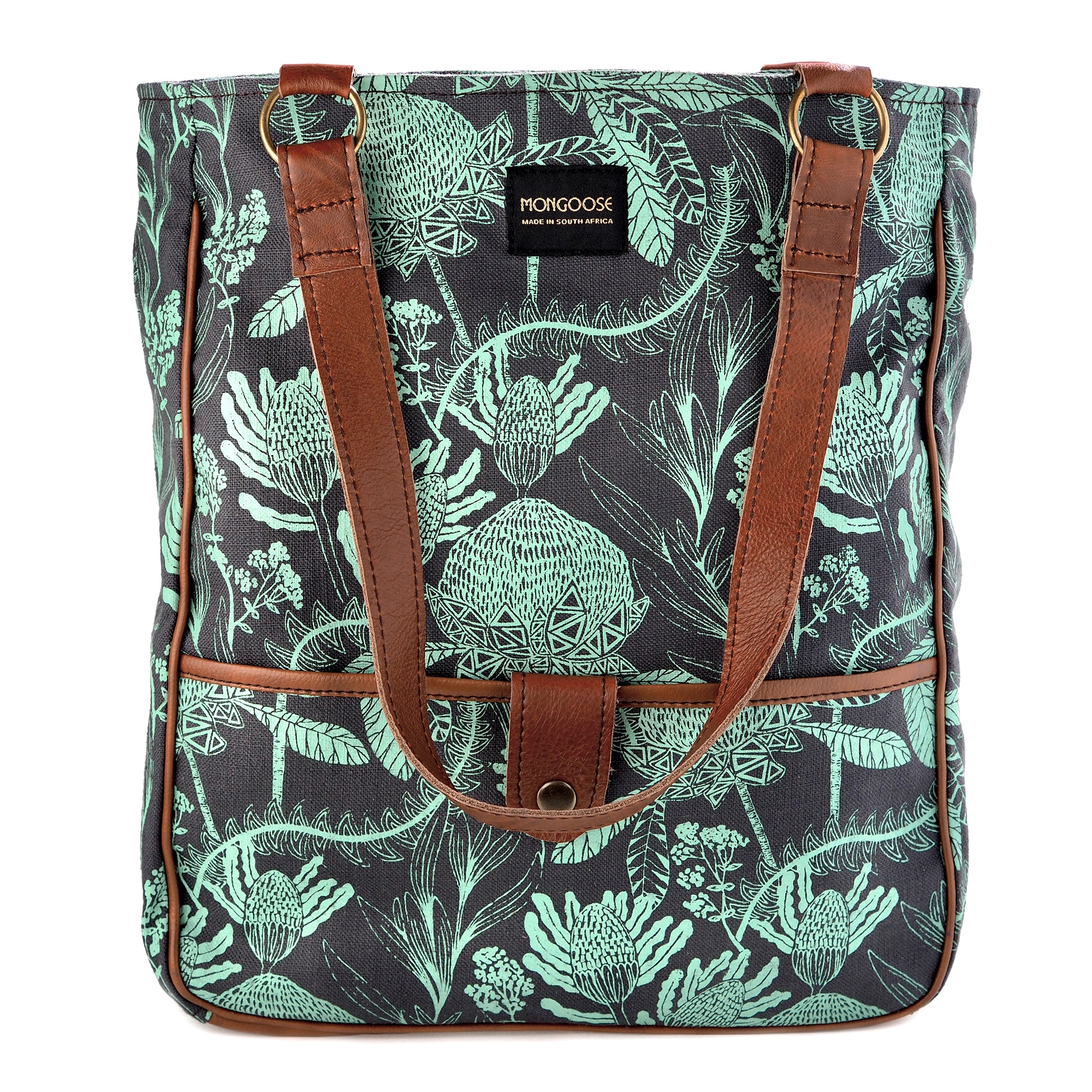 Mongoose Large Shoulder Bag in Fynbos Mint 