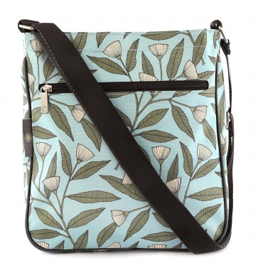Green Leaves Large Crossbody Bag