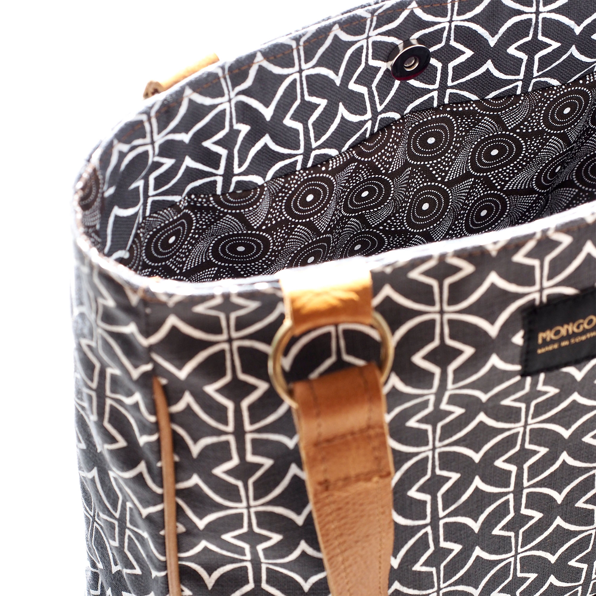 Mongoose Large Shoulder Bag in Mudcloth
