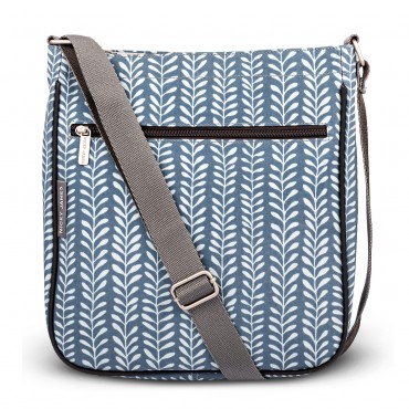 Tribal Leaf Print Crossbody Bag