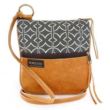 Leather Mini in Mudcloth