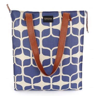 Mongoose Large Tote Bag in Graphic Indigo