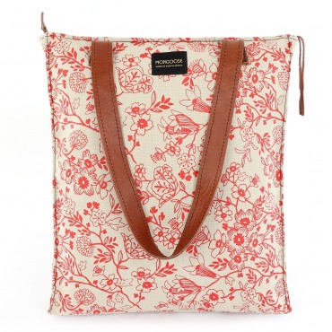 Mongoose Large Tote Bag in Floret Red