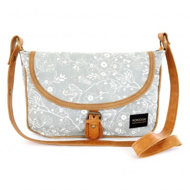 Mongoose Large Satchel in Floret Grey