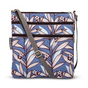 Tribal Leaf Print Crossbody Bag